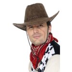 Accessoire - chapeau cowboy marron effet su�d� adulte