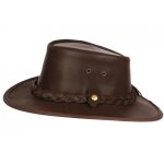 - aussie apparel - chapeau cuir marron australien traveller winton aussie apparel - m - marron