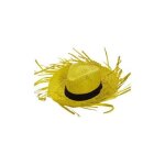 Chapeau de paille ptit clown adulte ruban noir 5 couleurs naturel bleu jaune rose orange