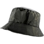 Chapeau pluienoir brillant pour femme rfrence maud nyls cration rversible - chapeau esprit bob impermabl ...