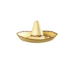 Chapeau sombrero paille gant - widmann - jaune - mixte - adulte - extrieur - multicolore