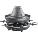 Chapeau tatare lectrique 1500 w 2 en 1 avec appareil  raclette pour 6 personnes