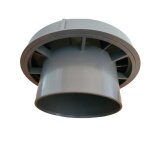 Chapeau de ventilation  100 mm gris outile