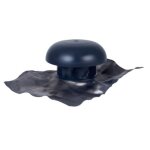 Chapeau de ventilation nicoll  collerette dtanchit 5 - diamtre 160mm - couleur ardoise