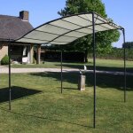 Chapiteau - vidaxl - tissu blanc crme - rectangulaire - autoportant - pliant