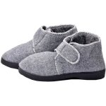 Charentaise femme montante fourre avec scratch - ozabi - k88r12 gris