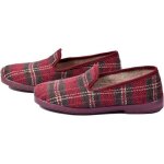 Charentaise femme pantoufle premium - ozabi - modèle 2130 carreaux jacquard - bordeaux Charentaise femme pantoufle premium - ozabi - modèle 2130 carreaux jacquard - bordeaux