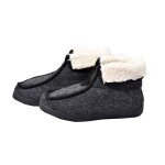 Charentaise femme pantoufle premium zippée - ozabi - modèle k88r2 - gris Charentaise femme pantoufle premium zippée - ozabi - modèle k88r2 - gris
