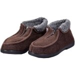 Charentaise homme montante fourre avec fermeture clair - ozabi - modle k88r6 marron
