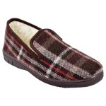 Charentaise homme pantoufle fourree - mu9984 marron Charentaise homme pantoufle fourree - mu9984 marron