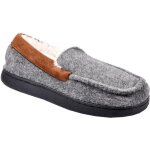Charentaise homme pantoufle premium - ozabi - mu8727 gris - fourr�e - feutrine confortable - surpiqure ...