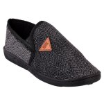 Charentaises pantoufles homme confort - ozabi - suedine noir - semelle antidérapante Charentaises pantoufles homme confort - ozabi - suedine noir - semelle antidérapante
