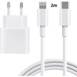Chargeur 20w adaptateur secteur pour iphone 12 pro max port usb - c charge rapide 3. 0 prise murale ue ...