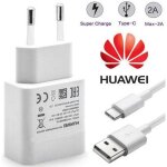 Chargeur adaptateur secteur dorigine rapide pour huawei avec cable type c 5v 2a 1 m�tre couleur blanc ...
