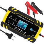 Chargeur de batterie intelligent 12v / 24v 8a 3 �tapes de chargeur batterie mainteneur et automatique ...