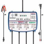 Chargeur de batterie optimate 2 duo x4 tm574 12v - 128v (charge test et entretien en automatique de 4 ...