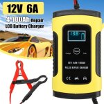 Chargeur de batterie - rparation lcd - 12v 6a - protection thermique - universel - 3 tapes de charge ...