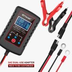 Chargeur de batterie pour voiture 6 / 12 v 2 a mainteneur de batterie chargeur de batterie pour auto ...