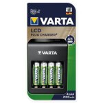 Chargeur fente unique - varta - 9v usb - cran lcd - 4 accus readytouse 2100 mah