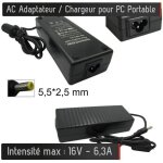 Chargeur gnrique pour pc portable 19v - 6. 3a - embout 5. 5 * 2. 5 mm alimentation ac adaptateur