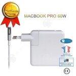 Chargeur - i� - 60w - apple macbook air / pro - coude - blanc - 5 pin