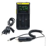 Nitecore - chargeur li - ion / lifepo4 / nimh nitecore d2 pour 2 accus 18650 / 18350 / 16340 / 26650 ...