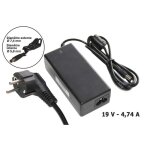 Chargeur ordinateur portable - hd line - 19v 4. 74a - connecteur 7. 4 x 5 mm - compatible dell et hp