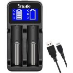 Chargeur de piles rapide ecran lcd pour piles rechargeables a aa aaa accus 18650 18350 17670 17500 16340 ...