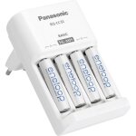 Chargeur de piles rondes nimh avec accus panasonic bq - cc51 + 4x eneloop aaa