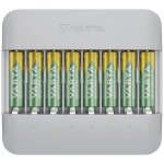 Chargeur de piles - varta - eco charger - nimh lr03 (aaa) lr6 (aa) - recharge rapide - 75% recycl