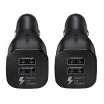 Chargeur - samsung - allume cigare - double usb - charge rapide - noir