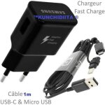 Chargeur rapide usb original 2a + câble long universel pour samsung galaxy s10e - s10 + - s10 - s9 + ... Chargeur rapide usb original 2a + câble long universel pour samsung galaxy s10e - s10 + - s10 - s9 + ...