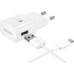 Chargeur rapide - samsung - ep - ta20ewe - blanc - compatible galaxy s20 fe - usb ecb - du4awe