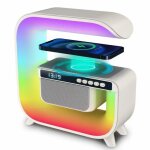 Chargeur sans fil multifonctionnel 15w veilleuse rgb rveil aux / tf / usb / fm bluetooth haut - parleur ...