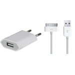 Chargeur secteur - voly - iphone 4 / 4s - usb - blanc - rapide et pratique