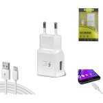 Chargeur secteur charge rapide 18w [compatible xiaomi redmi note 8 pro - redmi note 7 pro] + cble usb ...
