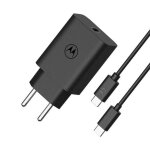 Chargeur secteur - motorola - sjmc302 - noir - charge rapide 30 w - cble usb - c 1m
