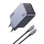Chargeur et cble d alimentation pc ugreen secteur 100w gris anodis