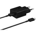 Chargeur secteur usb c 15w + câble usb c - samsung - noir Chargeur secteur usb c 15w + câble usb c - samsung - noir