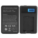 Chargeur simple lcd de batterie np - fw50 pour sony alpha a6000 a6300 a6500 a7r a7 photo batterie