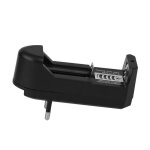 Chargeur universel eu pour batterie rechargeable li - ion 3. 7v 18650 16340 14500 noir eu