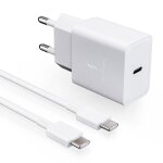 Chargeur usb - c 15w - samsung - gp - ptu023dyawq - recharge rapide 15w - universel usb - c - compact ...