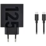 Chargeur double motorola turbopower 125 w + c�ble 2 m noir