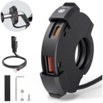Chargeur usb moto - no brand - prise usb Étanche - qc3. 0 - pd type c - 12v - 24v Chargeur usb moto - no brand - prise usb Étanche - qc3. 0 - pd type c - 12v - 24v