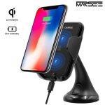 Chargeur de voiture sans fil qi support tlphone voiture rotation  360pour iphone x / xs / xs max ...