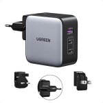 Chargeur de voyage - ugreen - nexode 65w - 3 ports usb c - adaptateur international - charge rapide Chargeur de voyage - ugreen - nexode 65w - 3 ports usb c - adaptateur international - charge rapide