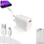 Chargeur pour xiaomi redmi a2 prise secteur charge rapide avec cable micro - usb - kaeesi