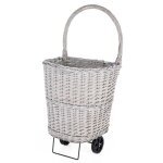 Chariot � b�ches en osier et acier