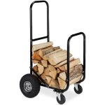 Relaxdays chariot pour bûches en bois en acier 1075 x 52 x 58 cm sur 2 roues et 2 roulettes capacité ... Relaxdays chariot pour bûches en bois en acier 1075 x 52 x 58 cm sur 2 roues et 2 roulettes capacité ...
