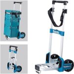 Chariot - diable - makita - tr00000001 - poigne rtractable - plateau pliable - bleu